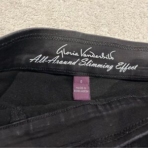 Gloria Vanderbilt Black All-Around Slimming Pants
